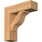 Ekena Millwork Funston Block Smooth Bracket w/ Offset Brace, Western Red Cedar, 7 1/2"W x 24"D x 24"H BKT0806X24X24FST05SWR - alternate 1
